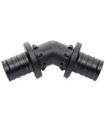 Rehau Угольник Rautitan PX, 45°, 25 мм, полифенилсульфон, чёрный 160053001