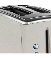 Тостер Russell Hobbs Luna Stone 2 Slice, 1550Вт, нержавеющая сталь+ пластик, подогрев, размораживание, бежевый