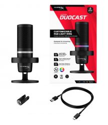 Мікрофон HyperX DuoCast Black (4P5E2AA)