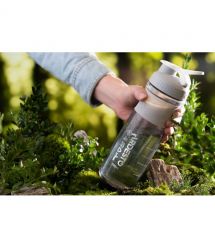 ARDESTO Пляшка для води Smart bottle 1000 мл, сіра, тритан