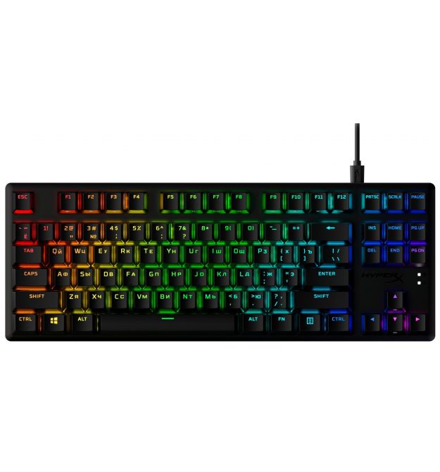 HyperX Клавіатура Alloy Origins Core PBT Red USB RGB ENG/RU Black