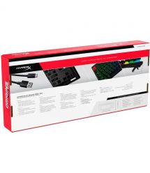 HyperX Клавиатура Alloy Origins Core PBT Aqua USB RGB ENG/RU Black