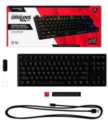 HyperX Клавиатура Alloy Origins Core PBT Aqua USB RGB ENG/RU Black