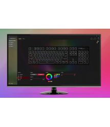 HyperX Клавиатура Alloy Origins Aqua USB RGB PBT ENG/RU, Black