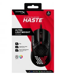 HyperX Мишь Pulsefire Haste USB, Black/Red