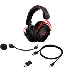 HyperX Гарнитура Cloud Alpha WL, Black/Red