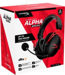 HyperX Гарнитура Cloud Alpha WL, Black/Red