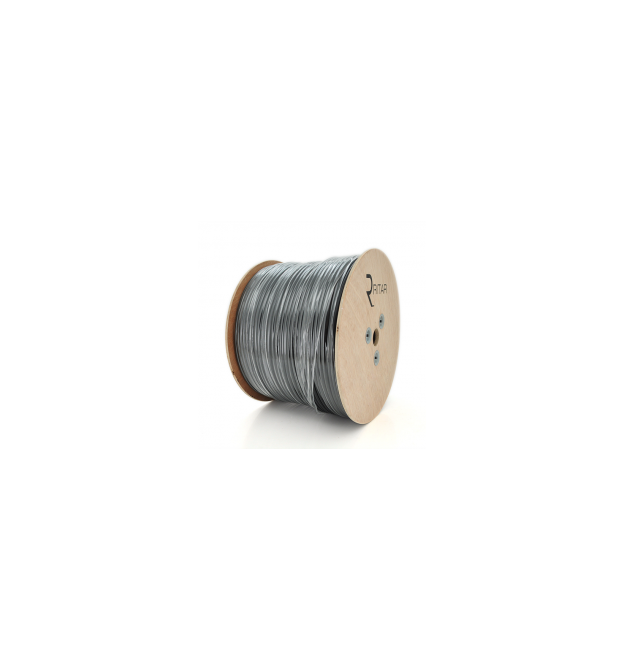 Кабель коаксиальный с питанием RITAR B305-3C2V+2x0.5mm, 0,5 мм.CU, 64x0.12m CCA желтый экран, 75 Ом, FPE, оболочка 6,91мм черный