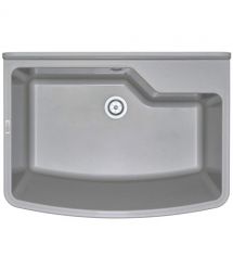 Deante Мойка кухонная Garden, полистирол, прямоуг., без крыла, 610х445х302мм, чаша - 1, к стене, серый