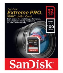 SanDisk Карта пам'яті SD 32GB C10 UHS-I U3 R100/W90MB/s Extreme Pro V30