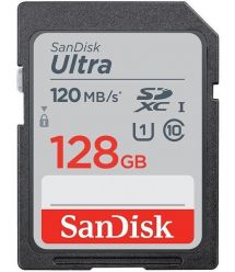 SanDisk Карта пам'яті SD 128GB C10 UHS-I R140MB/s Ultra