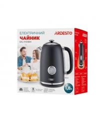 ARDESTO Электрочайник EKL-F410BG 1.8л/2200Вт/strix контроль/нерж. сталь/индикатор температуры/черный