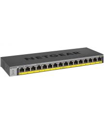 NETGEAR Комутатор GS116LP 16x1GE PoE+(76Вт), FlexPoE, некерований
