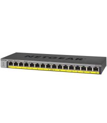 NETGEAR Комутатор GS116LP 16x1GE PoE+(76Вт), FlexPoE, некерований