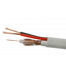 Комбинированный кабель Одескабель КВК-В-2+2х0,75 с запиткой бухта 200 м оболочка ПВХ цвет белый 