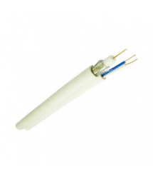 Комбинированный кабель Одескабель F5967Bcu +2*0,75 с запиткой бухта 305 м оболочка поливинилихлорид, цвет белый 