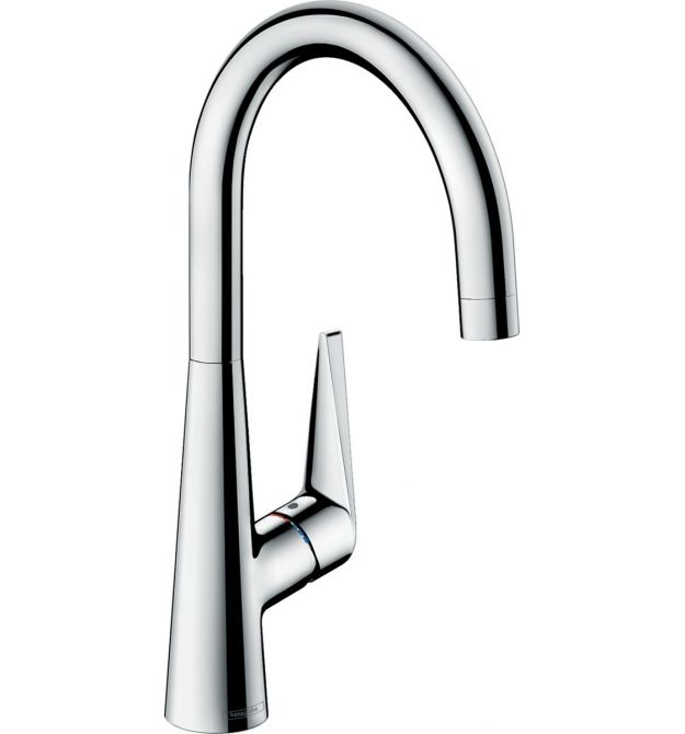 Hansgrohe Змішувач для кухні Talis S, довж.виливу - 203мм, поворотний, 1важіль, KM260, хром