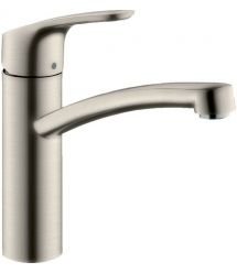 Hansgrohe Змішувач для кухні Focus, довж.виливу - 220мм, поворотний, 1важіль, KM160, сталь