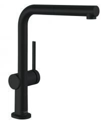 Hansgrohe Смеситель для кухни Talis M54, дл.излива - 215мм, вытяжной, 1 рычаг, KM270, матовый черный