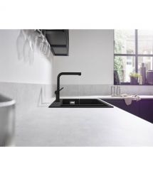 Hansgrohe Смеситель для кухни Talis M54, дл.излива - 215мм, вытяжной, 1 рычаг, KM270, матовый черный