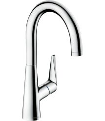 Hansgrohe Змішувач для кухні Talis S, довж.виливу - 174мм, поворотний, 1важіль, KM220, хром