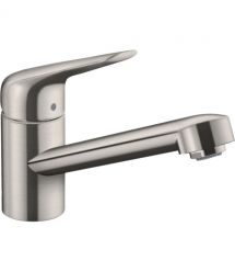 Hansgrohe Змішувач для кухні Focus M42, довж.виливу - 203мм, поворотний, 1важіль, KM100, сталь