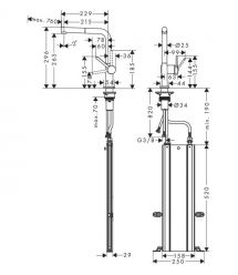 Hansgrohe Смеситель Talis M54 для кухонной мойки 72809000