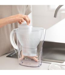 Brita Фильтр-кувшин Marella Memo + 3 картриджа 2.4 л (1.4 л очищенной воды), белый