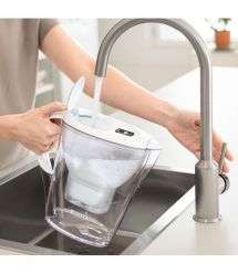 Brita Фільтр-глечик Marella Memo + 3 картриджа 2.4 л (1.4 л очищеної води), білий