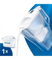 Brita Фільтр-глечик Aluna Memo 2.4 л (1.4 л очищеної води), білий