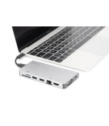 Док-станция Digitus Travel USB-C, 8 Port