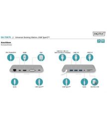 Док-станция DIGITUS USB-C 11 Port (DA-70875)