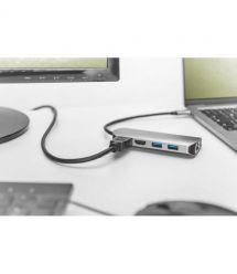 Док-станція Digitus USB-C, 8 Port