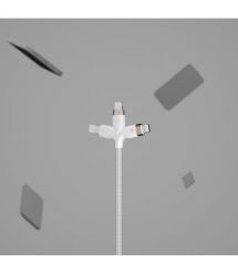 Belkin Кабель USB-С - Lightning BRAIDED SILICONE 1m White