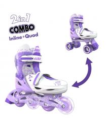 NEON Роликовые коньки Combo Skates Сиреневый (Размер 34-38)