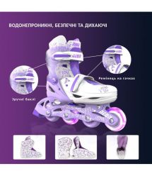NEON Роликовые коньки Combo Skates Сиреневый (Размер 34-38)