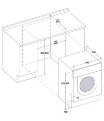 Whirlpool Встр. стир.-сушильная машина BIWDWG75148