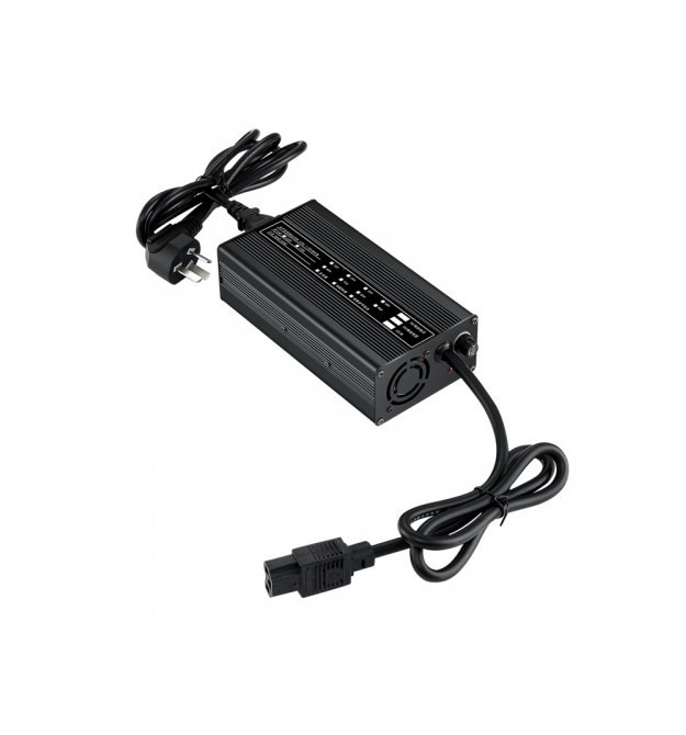 Зарядний пристрій для акумуляторів LiFePO4 48V(58,4V),16S,8A, роз&aposєм 3pin,173x90x50mm