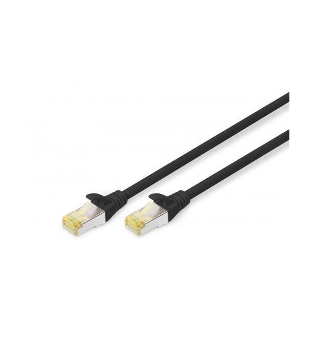 Digitus Патч-корд CAT 6a S-FTP, 0,25м, AWG 26/7 черного цвета