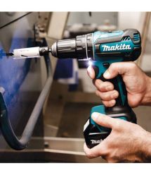 Шуруповерт-дрель аккумуляторный Makita DDF485RFJ, 18В 2х3Аг, 27/50Нм, 0-500/0-1900об/мин, 1.4кг