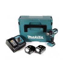 Шуруповерт-дрель аккумуляторный Makita DDF485RFJ, 18В 2х3Аг, 27/50Нм, 0-500/0-1900об/мин, 1.4кг