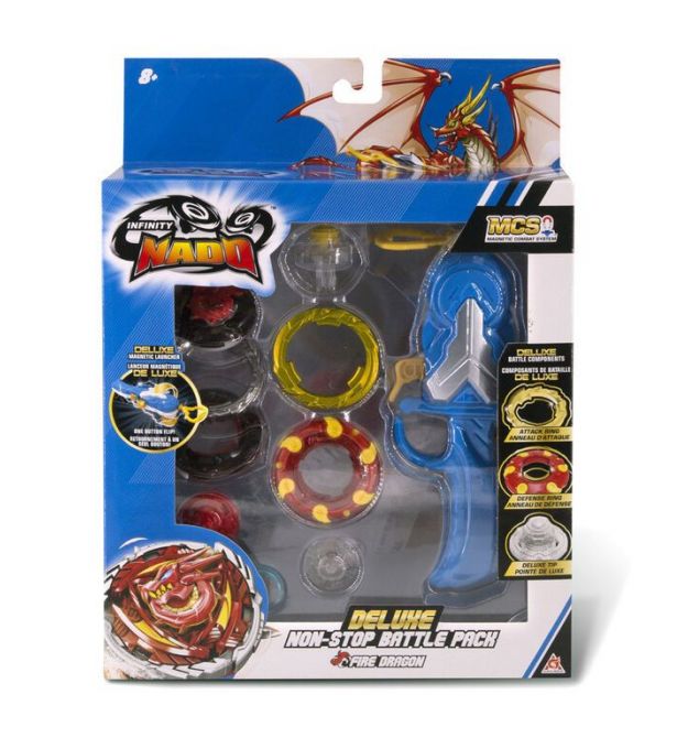 Infinity Nado Дзиґа Auldey Infinity Nado V серія Advanced Fiery Dragon Вогняний Дракон