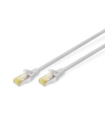 Digitus Патч-корд CAT 6a S-FTP, 15м, AWG 26/7 сірого кольору