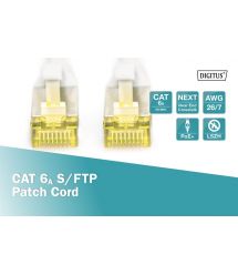 Digitus Патч-корд CAT 6a S-FTP, 15м, AWG 26/7 сірого кольору