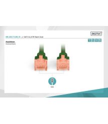 Digitus Патч-корд CAT 6 UTP, 10м, AWG 26/7, Cu, LSZH, зеленого кольору