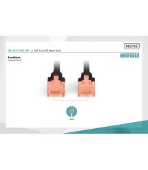 Digitus Патч-корд CAT 6 UTP, 10м, AWG 26/7, Cu, LSZH, чорний