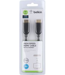 Кабель Belkin HDMI (AM|AM) High Speed Ethernet 4K/Ultra HD 1m Black (F3Y021BT1M)