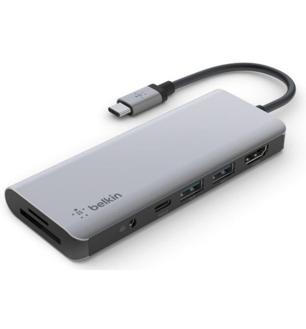 Адаптер Belkin USB-C 7в1 Multiport Dock (AVC009BTSGY)