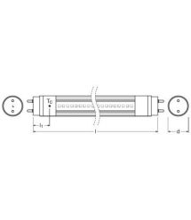 Светодиодная лампа Osram LED ST8E 1.2 м 16W 1800Lm 6500К AC (4058075817876)