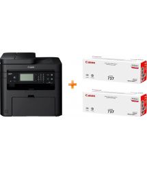 МФУ Canon i-SENSYS MF237w c Wi-Fi (бандл с 2 картриджами) (1418C170)